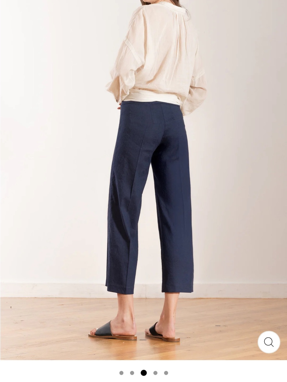 Avenue Montaigne - ALEX Linen Navy Crop Pant - Worn Once! - Picture 3 of 8